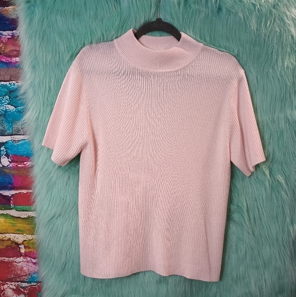 Croft & Barrow Short Sleeve Ribbed Top Size L NWOT - Picture 8 of 9